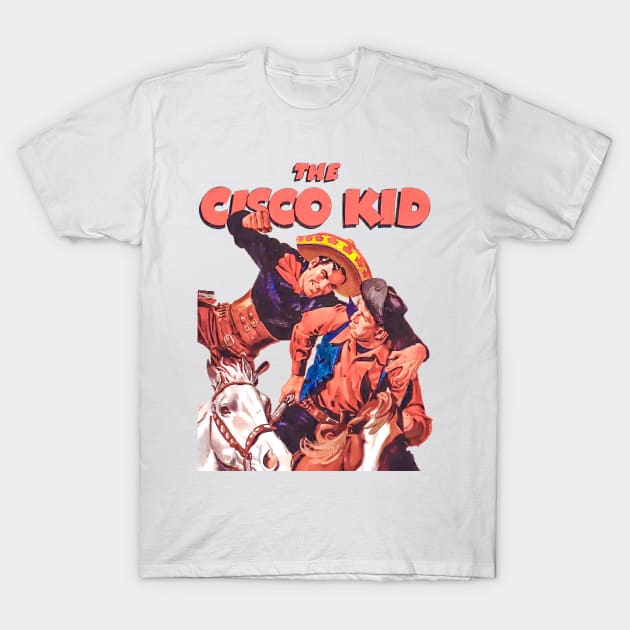 The Cisco Kid Western Cowboy Vintage Retro Comic Horse T-Shirt by REVISTANGO